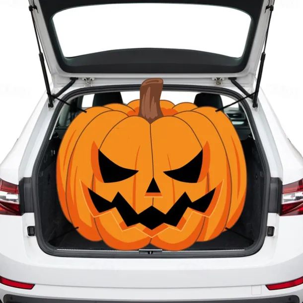 Halloween Trunk Treat Car Banner Car Decoration,Ghost Halloween Decorations Halloween Fabric Car Decoration Halloween Car Trunk Decoration Ghost Pumpkin Wall Covering