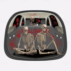 Halloween Trunk Treat Car Banner Car Decoration,Ghost Halloween Decorations Halloween Fabric Car Decoration Halloween Car Trunk Decoration Ghost Pumpkin Wall Covering