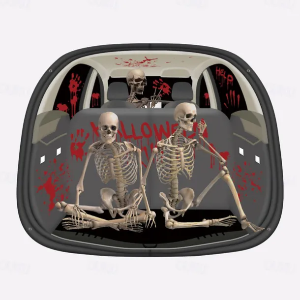 Halloween Trunk Treat Car Banner Car Decoration,Ghost Halloween Decorations Halloween Fabric Car Decoration Halloween Car Trunk Decoration Ghost Pumpkin Wall Covering