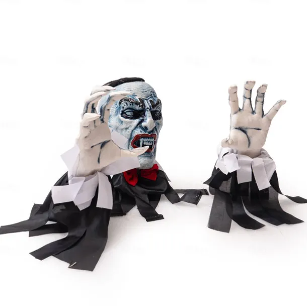 Halloween Vampire Count Zombie Ground Plug Haunted House Secret Room Courtyard Outdoor Glowing Horror Atmosphere Ground Ghost Decoration