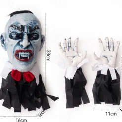 Halloween Vampire Count Zombie Ground Plug Haunted House Secret Room Courtyard Outdoor Glowing Horror Atmosphere Ground Ghost Decoration