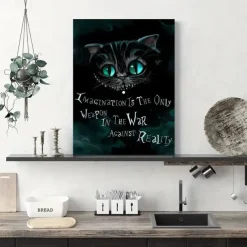 Halloween Wall Art Canvas Alice Wonderland Prints and Posters Abstract Portrait Pictures Decorative Fabric Painting For Living Room Pictures No Frame