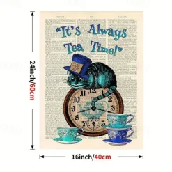 Halloween Wall Art Canvas Alice Wonderland Prints and Posters Abstract Portrait Pictures Decorative Fabric Painting For Living Room Pictures No Frame