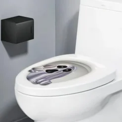 Halloween Wall Stickers, Pumpkin Holiday Decoration Background Wall Bathroom Toilet Stickers