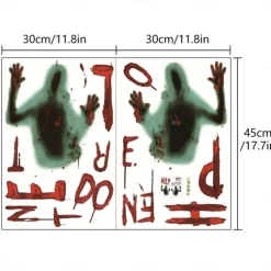 Halloween Wall Stickers, Pumpkin Holiday Decoration Background Wall Bathroom Toilet Stickers