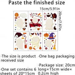 Halloween Wall Stickers, Pumpkin Holiday Decoration Background Wall Bathroom Toilet Stickers