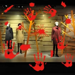 Halloween Wall Stickers, Pumpkin Holiday Decoration Background Wall Bathroom Toilet Stickers