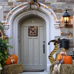 Halloween Wicked Witch Legs with Stakes, Halloween Witch Prop Decoration, Halloween Outdoor, Lawn, Yard and Patio Decor Halloween Decorations