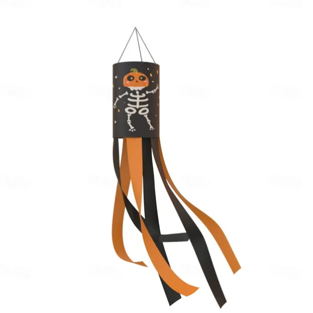 Halloween Windsocks Scary Halloween Hanging Windsock Flag Halloween Decorations for Outdoor Indoor Garden Home Yard Party Supplies