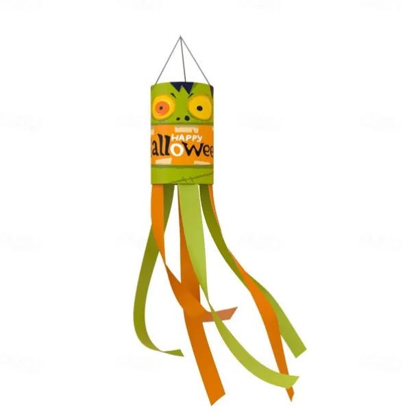 Halloween Windsocks Scary Halloween Hanging Windsock Flag Halloween Decorations for Outdoor Indoor Garden Home Yard Party Supplies