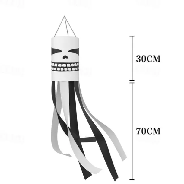Halloween Windsocks Scary Halloween Hanging Windsock Flag Halloween Decorations for Outdoor Indoor Garden Home Yard Party Supplies