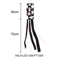 Halloween Windsocks Scary Halloween Hanging Windsock Flag Halloween Decorations for Outdoor Indoor Garden Home Yard Party Supplies