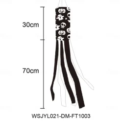 Halloween Windsocks Scary Halloween Hanging Windsock Flag Halloween Decorations for Outdoor Indoor Garden Home Yard Party Supplies
