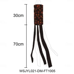 Halloween Windsocks Scary Halloween Hanging Windsock Flag Halloween Decorations for Outdoor Indoor Garden Home Yard Party Supplies