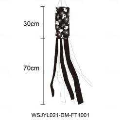 Halloween Windsocks Scary Halloween Hanging Windsock Flag Halloween Decorations for Outdoor Indoor Garden Home Yard Party Supplies