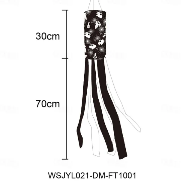 Halloween Windsocks Scary Halloween Hanging Windsock Flag Halloween Decorations for Outdoor Indoor Garden Home Yard Party Supplies