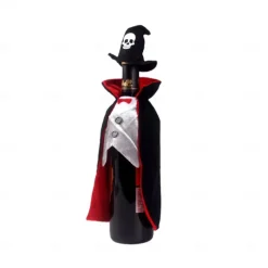 Halloween Wine Bottle Dress Cover Champagne Bag Dining Table Halloween Potluck Countertop Wine Bottle Decoration
