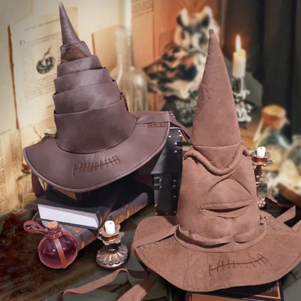 Halloween Witch Hat Pointed Top Hat Decoration Headgear Wide Brim Halloween Hat