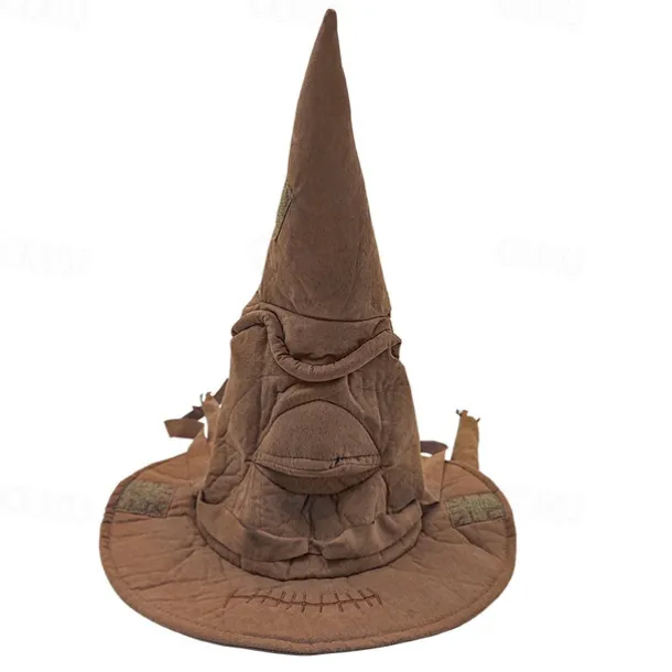 Halloween Witch Hat Pointed Top Hat Decoration Headgear Wide Brim Halloween Hat