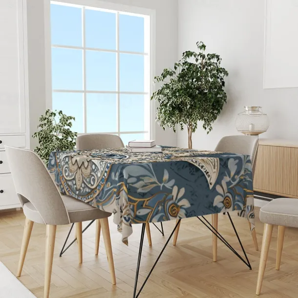 Hamasa Hand Ramadan Rectangle Tablecloth Waterproof Rectangular Table Cloth for Kitchen Dining