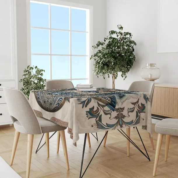 Hamasa Hand Ramadan Rectangle Tablecloth Waterproof Rectangular Table Cloth for Kitchen Dining