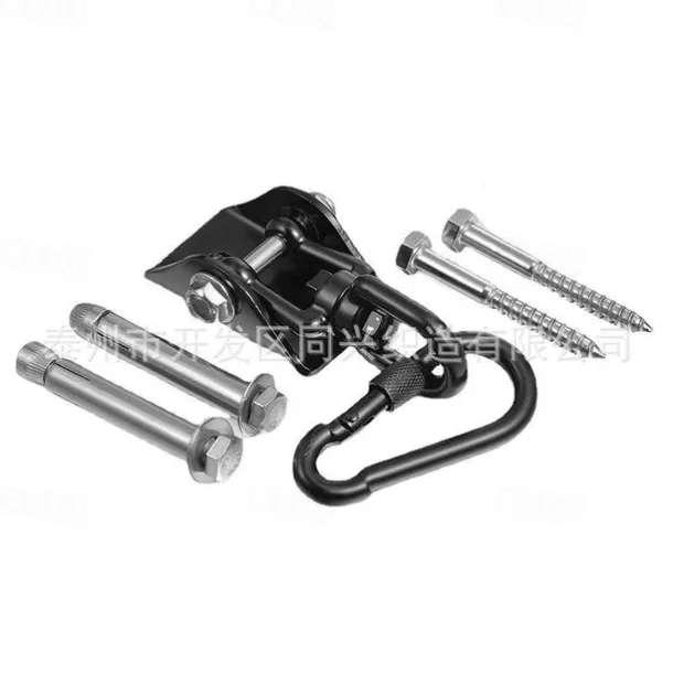 Hammock Hanging Kit, 360° Rotate 1000 Lb Capacity Heavy Duty Swing Permanent Antirust Stainless Steel Silent Ultra Durable Hooks, Multiple Indoor Outdoor Gym Yoga Tree Hammock Chair Sandbag Swing Sets