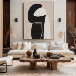 Hand Painted Abstract Black Paintings Hand Painted Abstract Black Paintings On Canvas Rich Textured Acrylic Painting Modern Wall Art Hand Painted Artwork for Living Room Wall Decor