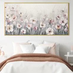 Hand painted flowers canvas oil paintings modern wedding decor flowers tree oil Painting Wall art landscape Painting for living room home decor bedroom ready to hang or canvas
