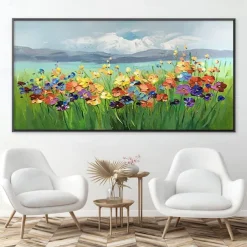 Hand painted flowers canvas oil paintings modern wedding decor flowers tree oil Painting Wall art landscape Painting for living room home decor bedroom ready to hang or canvas