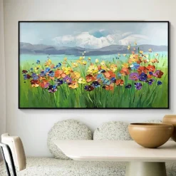 Hand painted flowers canvas oil paintings modern wedding decor flowers tree oil Painting Wall art landscape Painting for living room home decor bedroom ready to hang or canvas