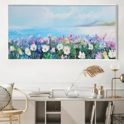 Hand painted flowers canvas oil paintings modern wedding decor flowers tree oil Painting Wall art landscape Painting for living room home decor bedroom ready to hang or canvas