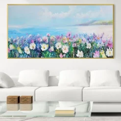 Hand painted flowers canvas oil paintings modern wedding decor flowers tree oil Painting Wall art landscape Painting for living room home decor bedroom ready to hang or canvas
