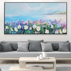 Hand painted flowers canvas oil paintings modern wedding decor flowers tree oil Painting Wall art landscape Painting for living room home decor bedroom ready to hang or canvas
