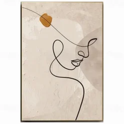 Hand Painted Handmade Oil Painting Elegant Lady Home Decoration Decor Rolled Canvas Fashion Modern Paintings