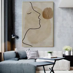 Hand Painted Handmade Oil Painting Elegant Lady Home Decoration Decor Rolled Canvas Fashion Modern Paintings