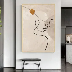 Hand Painted Handmade Oil Painting Elegant Lady Home Decoration Decor Rolled Canvas Fashion Modern Paintings