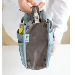 Handbag Organizer Insert for Women – Large Capacity, Zipper Closure, Portable with Handle – Ideal for Travel, Documents, Cards, and Small Items