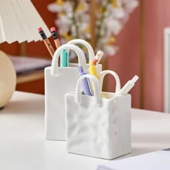 Handbag Vase Tabletop Decoration Creative Flower Arrangement Simple Modern Vase 1PC