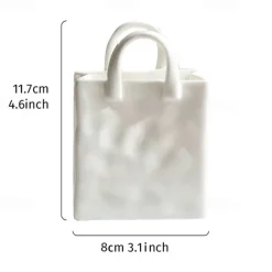 Handbag Vase Tabletop Decoration Creative Flower Arrangement Simple Modern Vase 1PC