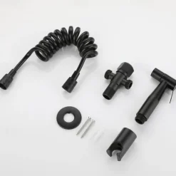 Handheld Bidet Sprayer Kit Black Shower Bath Water Faucet Toilet Spray Bathroom