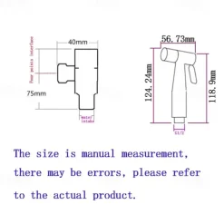 Handheld Bidet Sprayer Setsfor Toilet,Handheld Diaper Sprayer,Toilet Cleaning Sprayer,Bathroom Jet Sprayer Kit Spray Attachment With Hose,Stainless Steel Easy Install for Cleaning Female