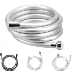 Handheld Shower Head Hose, Universal Flexible Anti Winding Explosion-proof Water Tube Bathroom Faucet Hose Extension Pipe