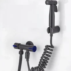 Handheld Toilet Bidet Sprayer Kit Wall-mount 304 Stainless Steel Toilet Bidet Showerhead with Hose Bathroom Cleaning Set