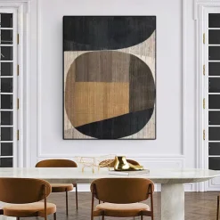 Handmade Black Wall Art Black oil painting hand painted wall art Wabi-Sabi oil painting Wall Art Black Abstract art Black wall decor Black Textured painting Wall Art ready to hang or canvas