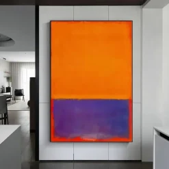 Handmade Copy Mark Rothko Canvas Pictures Modern Paintings Living Room Wall Decor Bedroom Paintings Kitchen Canvas Art Stretched Frame Ready to Hang