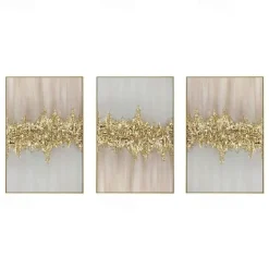 Handmade foil oil painting Pure Handpainted foil gold Oil Painting Gold Foil Cloud Sea Hanging Painting Black white Abstract painting For Home Decoration Painting Wall Art foil gold painting