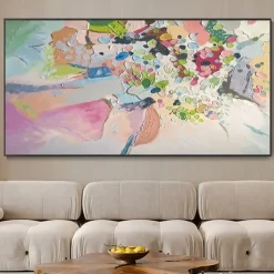 Handmade Hand Painted Canvas Painting Wall Art Modern Texture Abstract Oil Painting Landscape Home Decoration Decor Rolled Canvas No Frame Unstretched