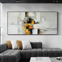 Handmade Hand Painted Canvas Painting Wall Art Modern Texture Abstract Oil Painting Landscape Home Decoration Decor Rolled Canvas No Frame Unstretched