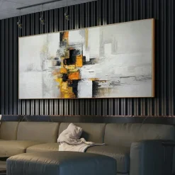 Handmade Hand Painted Canvas Painting Wall Art Modern Texture Abstract Oil Painting Landscape Home Decoration Decor Rolled Canvas No Frame Unstretched