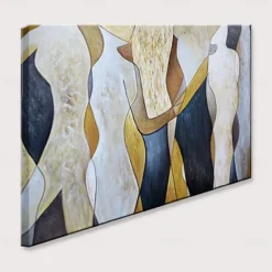 Handmade Oil Painting Canvas Wall Art Decoration Body Art Abstract Retro for Home Decor Rolled Frameless Unstretched Painting